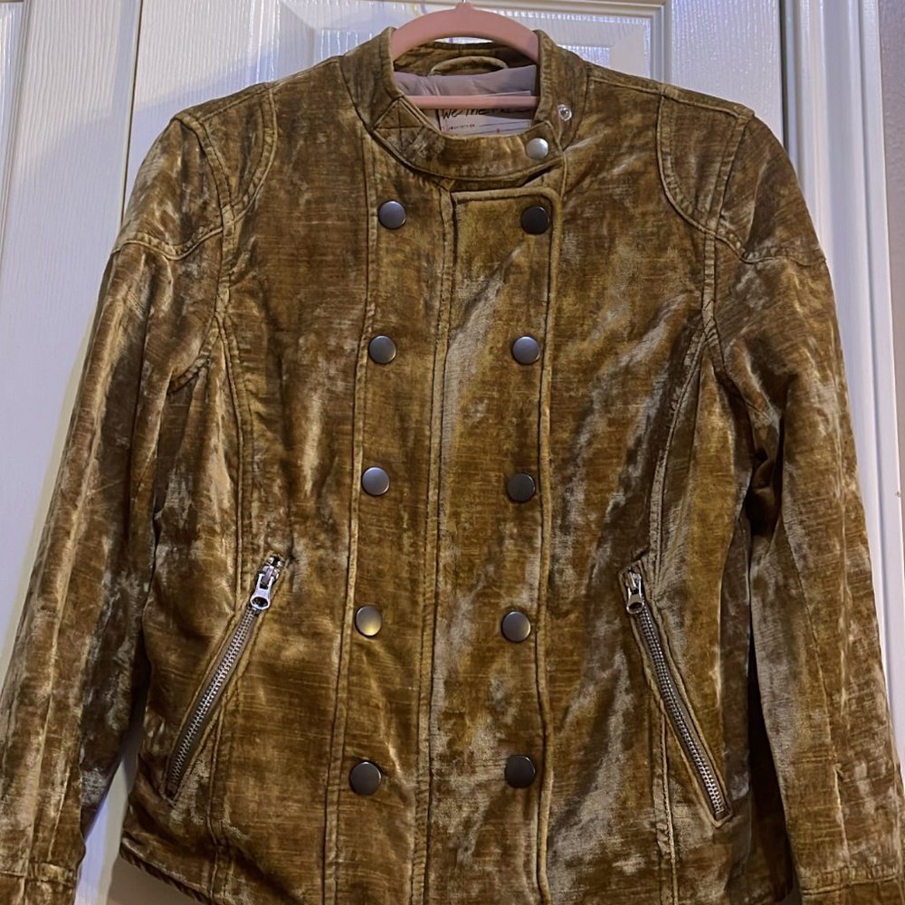 Free People Dusk Til Dawn Velvet Jacket - Size Small